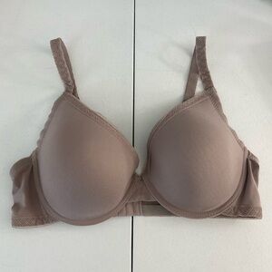 NWOT Anne Klein women’s tan lightly‎ padded lace adjustable strap underwire bra